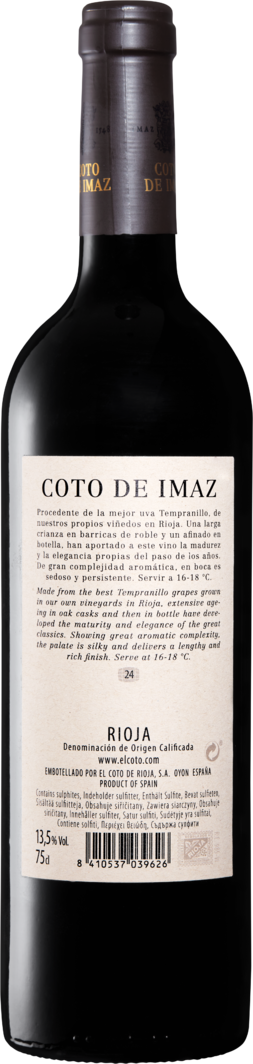 Coto de Imaz Gran Reserva DOCa Rioja 6 Flaschen à 75 cl Denner Weinshop