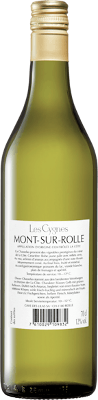 Les Cygnes Mont-sur-Rolle AOC La Côte (Face arrière)