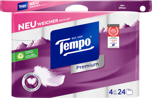 Carta igienica Premium bianca Tempo