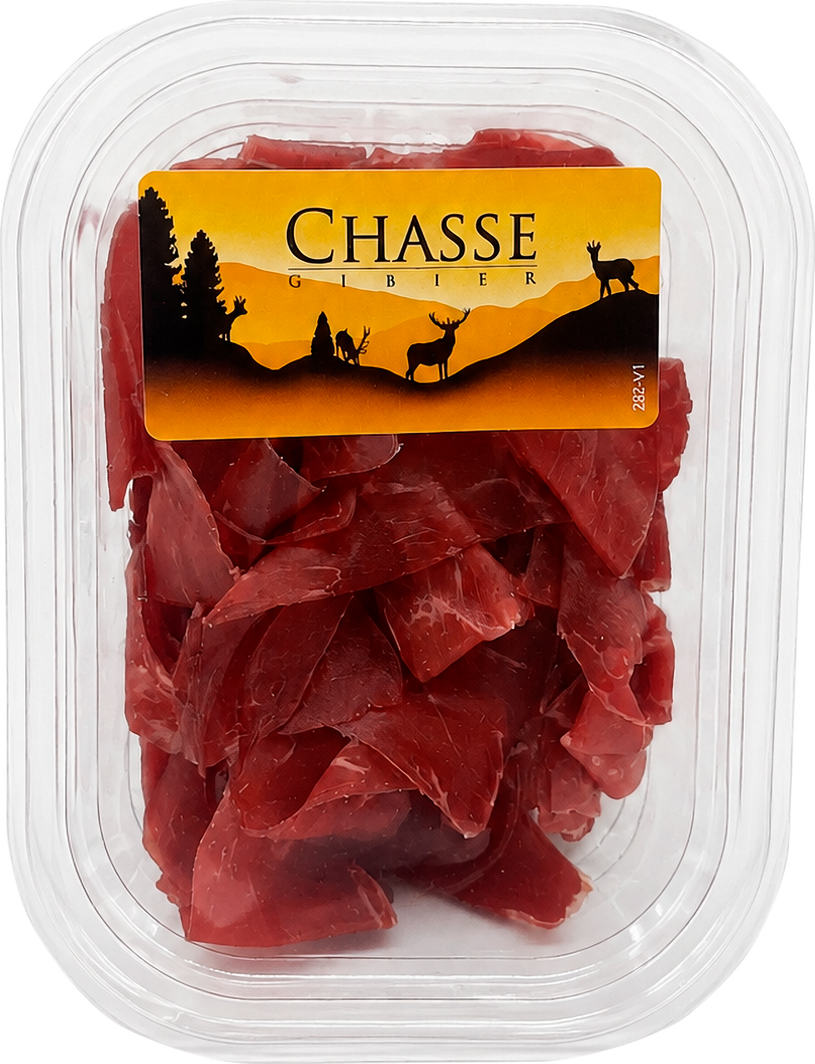 Chasse Gibier Apéro Hirsch-Trockenfleisch