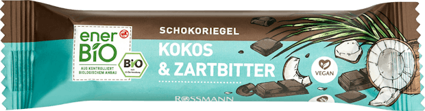 enerBIO Schokoriegel Kokos & Zartbitter 