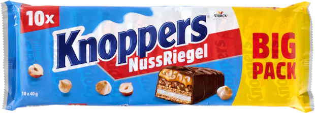 Barres aux noisettes Knoppers Storck