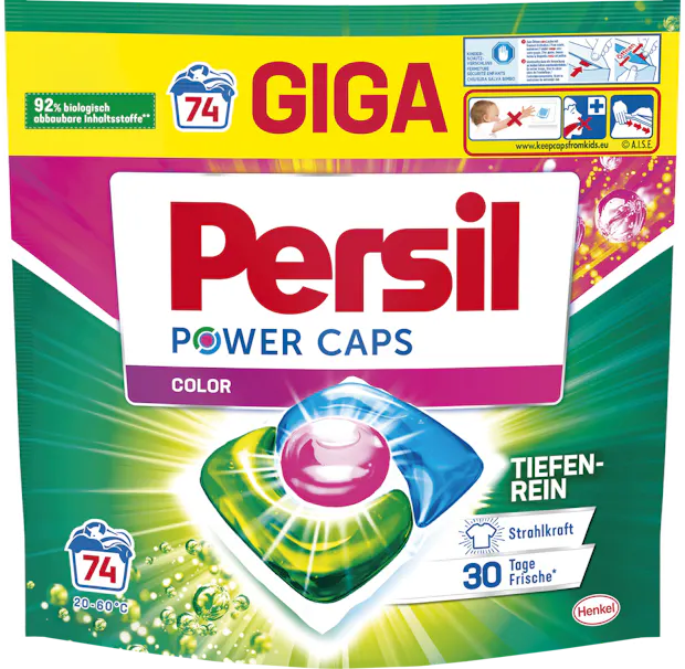 Lessive Power Caps Color Persil 