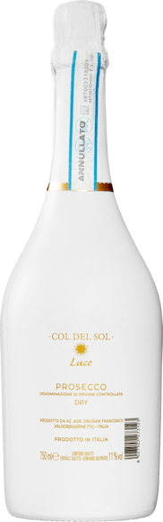 Col del Sol Luce Prosecco DOC dry (Face arrière)