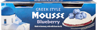 Greek Style Mousse Heidelbeere