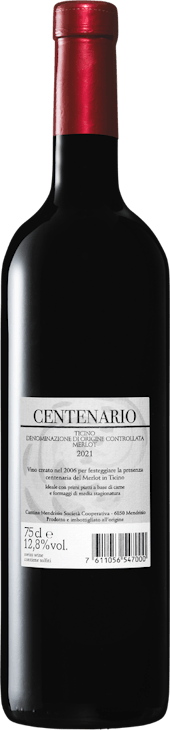 Centenario Merlot del Ticino DOC