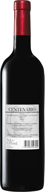 Centenario Merlot del Ticino DOC