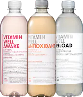 sur tous les Vitamin Well en bouteille individuelle