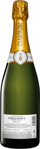 Colligny Demi-sec Champagne AOC
 (Face arrière)