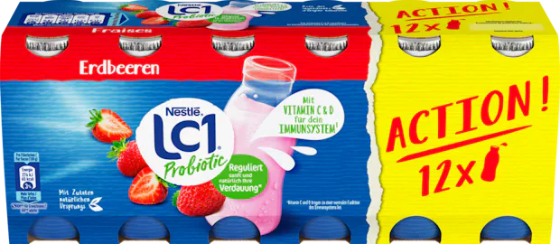Yogourt à boire Fraises LC1 Nestlé