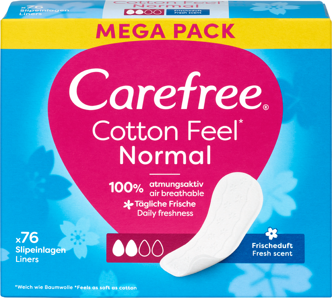 Carefree Slipeinlagen Cotton Feel Normal