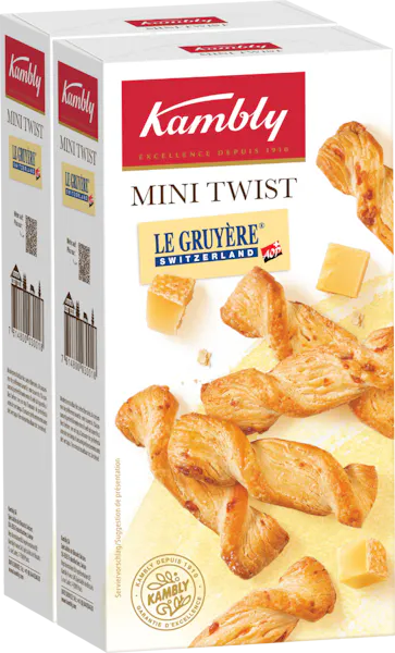Kambly Mini Twist Gruyère 2x100g