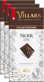 Villars Collection Pur Tafelschokolade Dunkel 72%