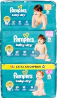 auf alle Pampers Baby Dry Windeln und Pants im Einzelpack