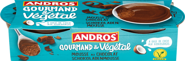 Mousse au chocolat Andros Gourmand & Végétal