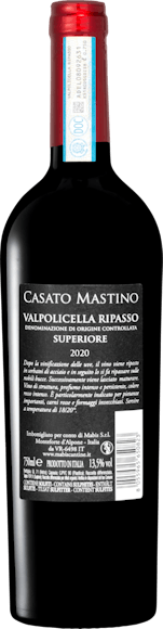 Casato Mastino Ripasso della Valpolicella DOC Superiore (Rückseite)