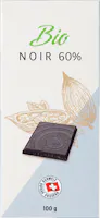 Tablette de chocolat Noir 60% bio