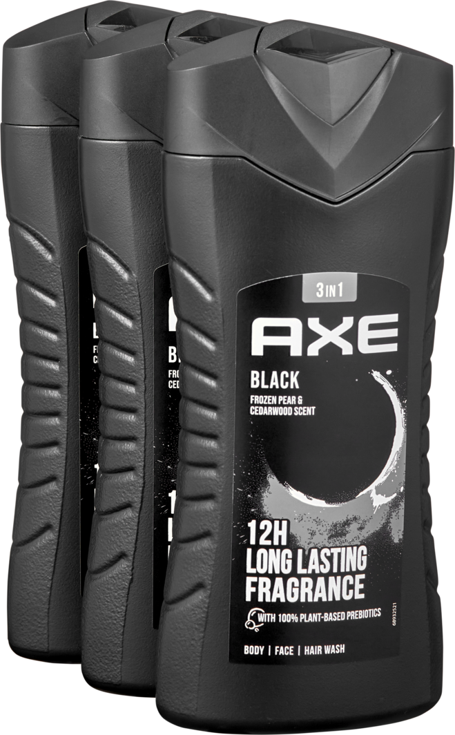 Axe Body Face Hair Wash Black