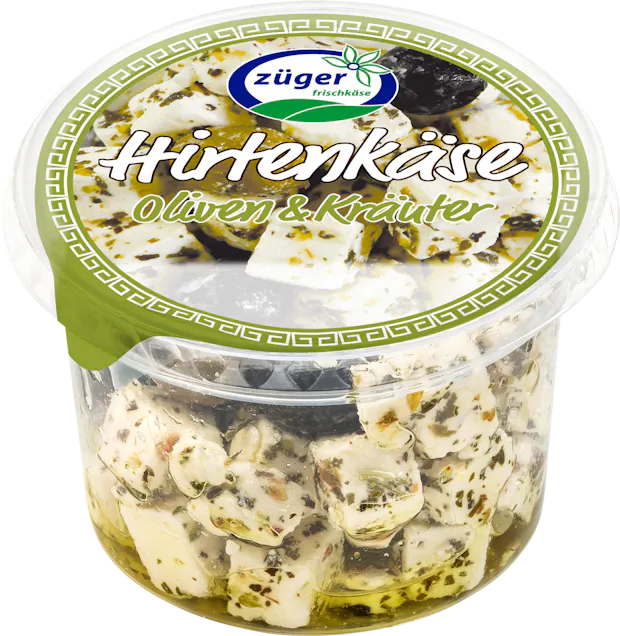 Züger Hirtenkäse mit Oliven & Kräuter 200