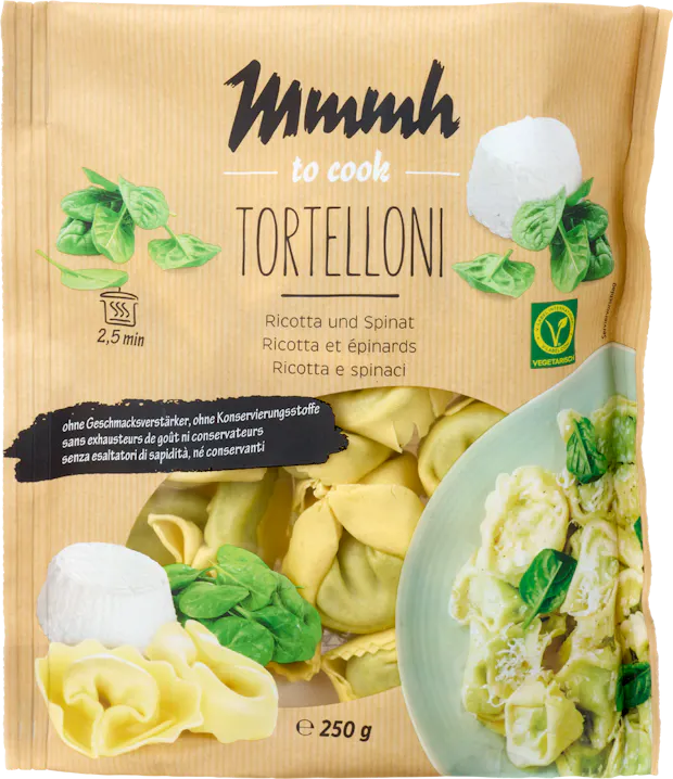 Mmmh Tortelloni Ricotta und Spinat
