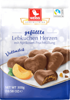 Cœurs en pain d’épices fourrés aux abricots Weiss