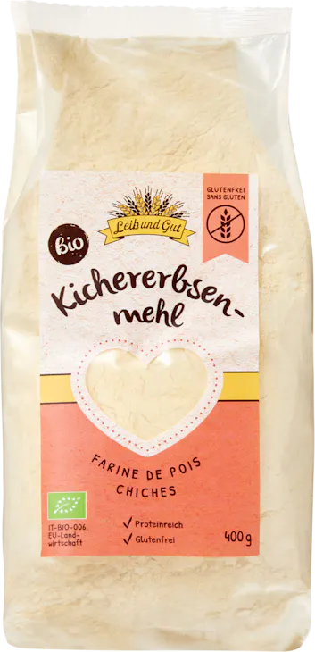 Leib und Gut Farine de pois chiche Bio 