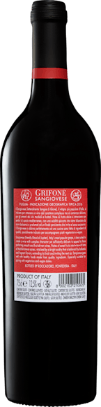 Grifone Sangiovese Puglia IGT (Rückseite)