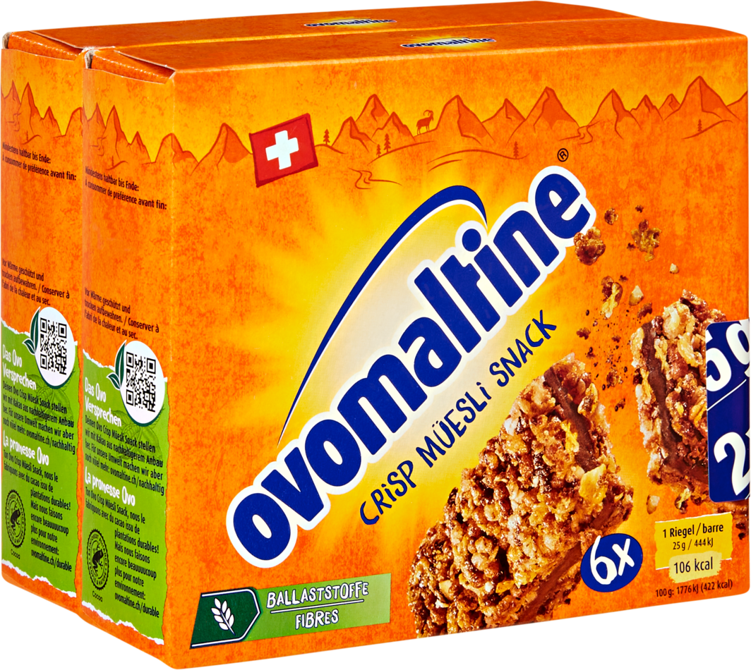 Wander Ovomaltine Riegel Crisp Müesli Snack