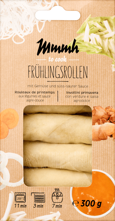  Rouleaux de printemps Mmmh légumes et sauce aigre-douce 