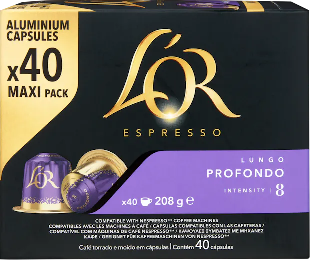 L’OR Espresso Kaffeekapseln Lungo Profondo