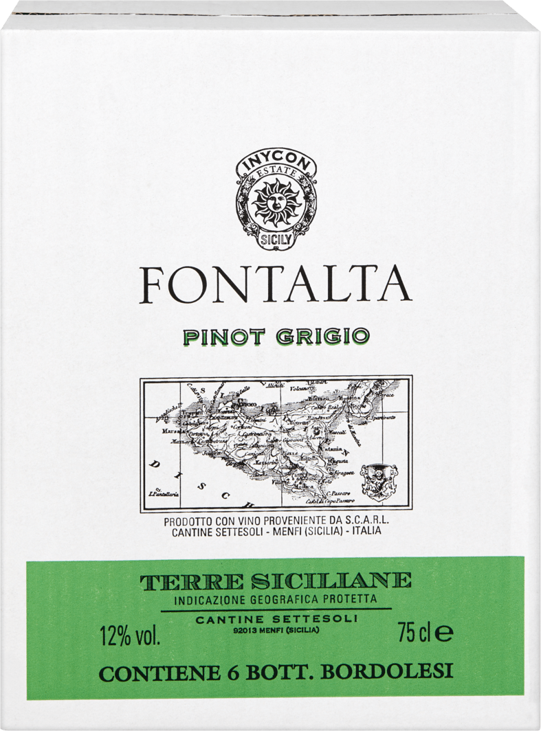Fontalta Pinot Grigio - Flaschen 6 | 75 IGP Weinshop à Siciliane Terre Denner cl