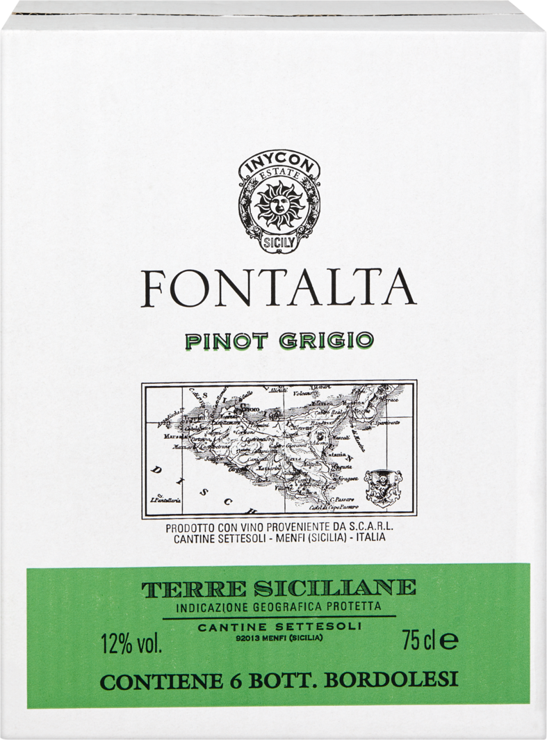 Fontalta Pinot Grigio Terre Weinshop IGP Siciliane Denner - | Flaschen 6 cl 75 à