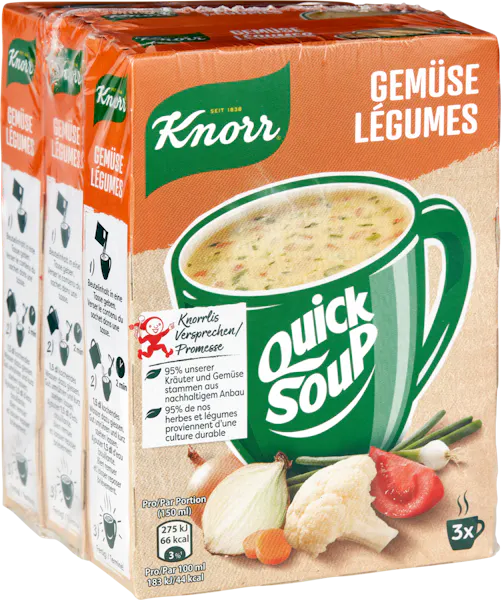 Knorr Quick Soup Verdure 3x44g
