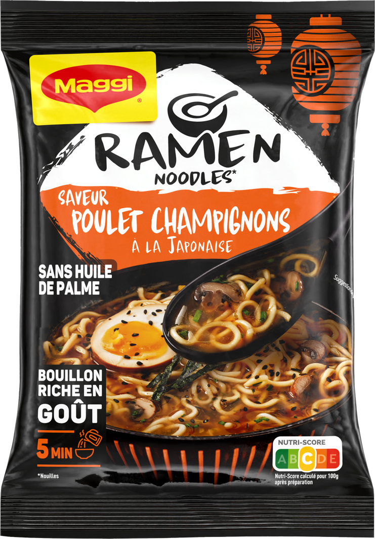 Maggi Ramen Noodles Poulet Champignons