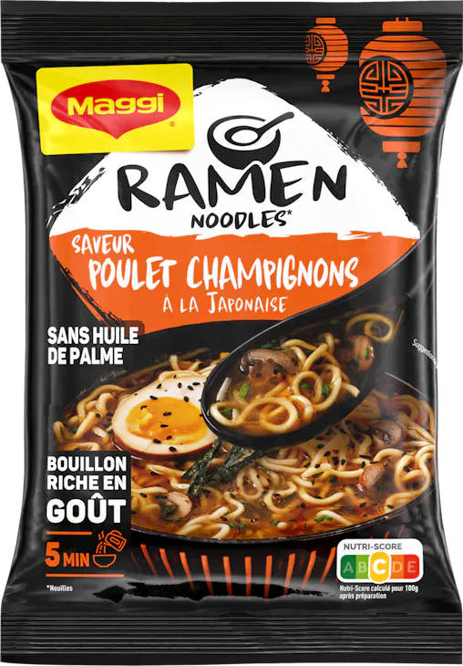 Maggi Ramen Noodles Poulet Champignons