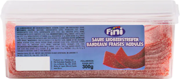 Fini saure Erdbeerbänder