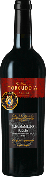 Le Masserie Torcuddia Susumaniello Puglia IGT De face