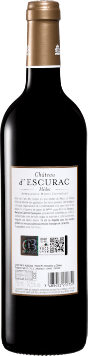 Château d’Escurac Médoc AOC Cru Bourgeois