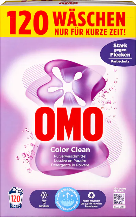 Lessive en poudre Color Clean Omo