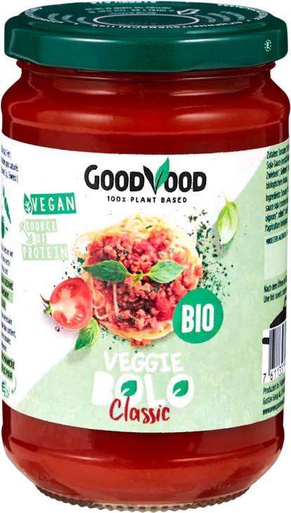 GoodVood Bolognaise veggie prêt-à-manger bio 
