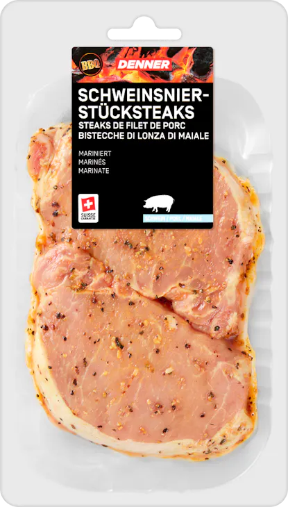 Bistecche di lonza di maiale BBQ Denner