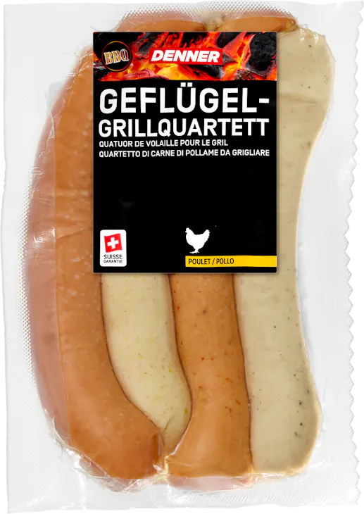 Quartetto di carne di pollame da grigliare BBQ Denner