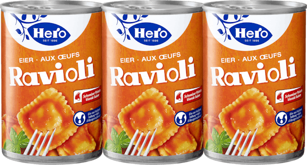 Ravioli aux œufs Hero
