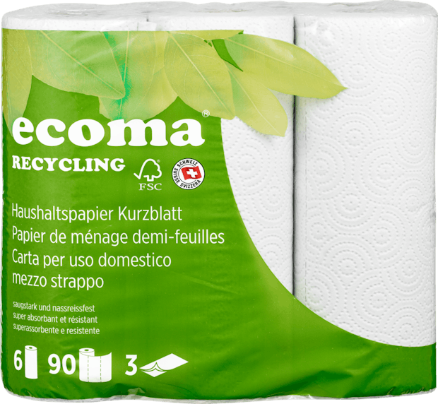 ecoma Haushaltspapier Recycling