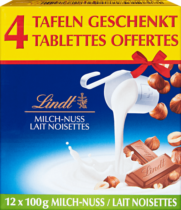 Tavoletta di cioccolata Latte Nocciole Lindt