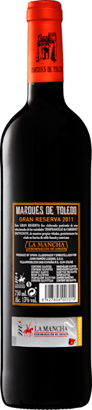 Marqués de Toledo Gran Reserva D.O. La Mancha (Rückseite)