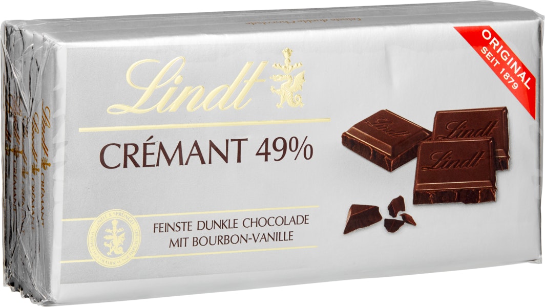 Achat Lindt Crémant · Tablette de chocolat · Noir - 49% • Migros