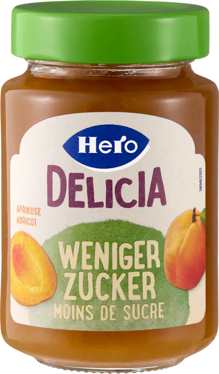 Confiture Delicia Moins de sucre Hero