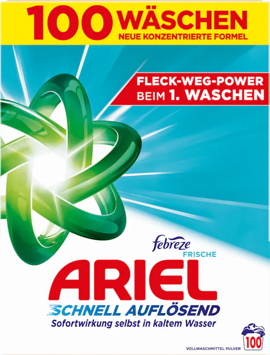 Lessive en poudre Febreze Ariel