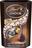 Boules Lindor Noir 70% Cacao Lindt